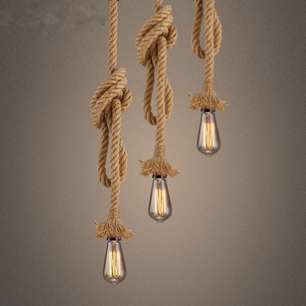 Lustre en corde