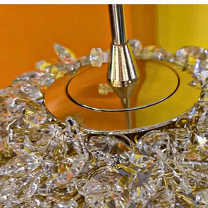 Lustre globe en verre cristal