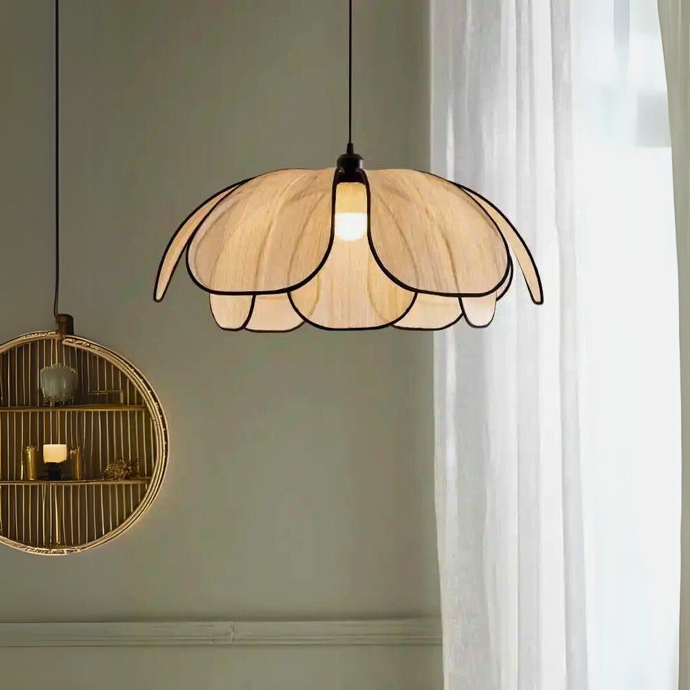 Lustre salon naturel