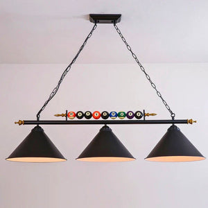 Lustre billard moderne industriel