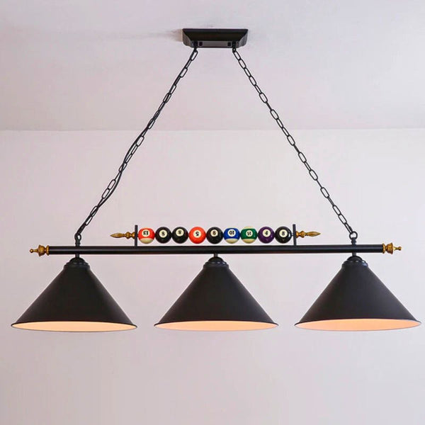 Lustre billard moderne industriel