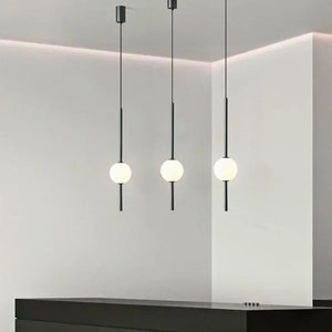 Lustre design boule de verre