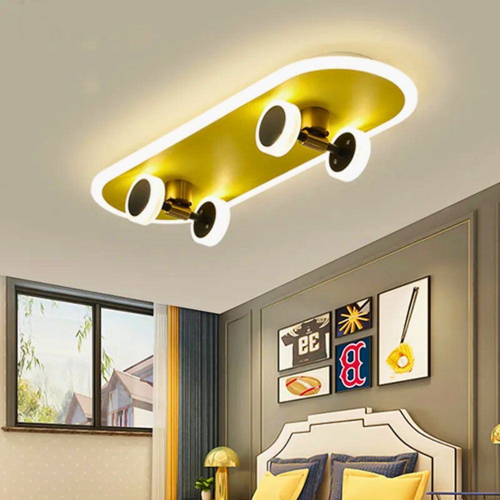 Lustre chambre garçon skate or