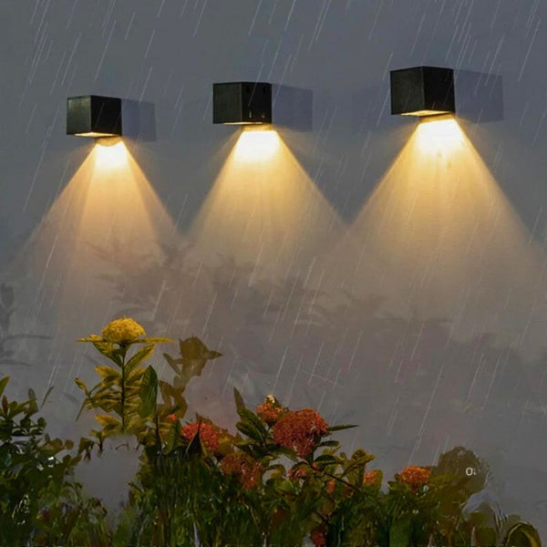 Lustre exterieur led forme carré