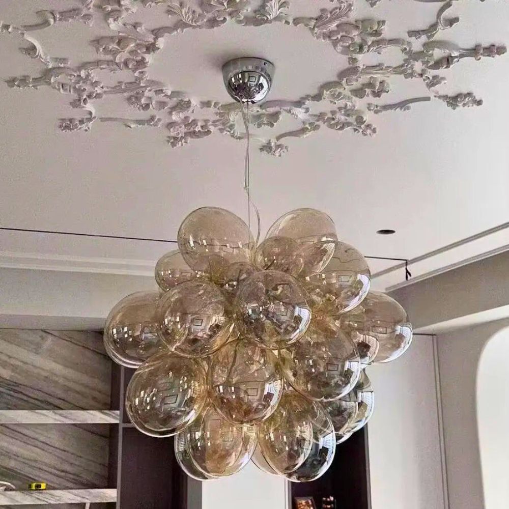 Lustre en verre soufflé design