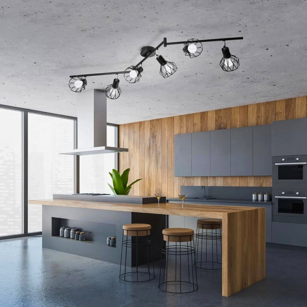 Lustre salle à manger tendance noir