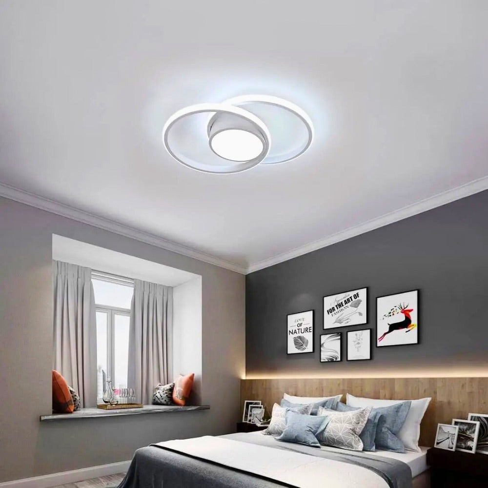 Lustre blanc moderne led