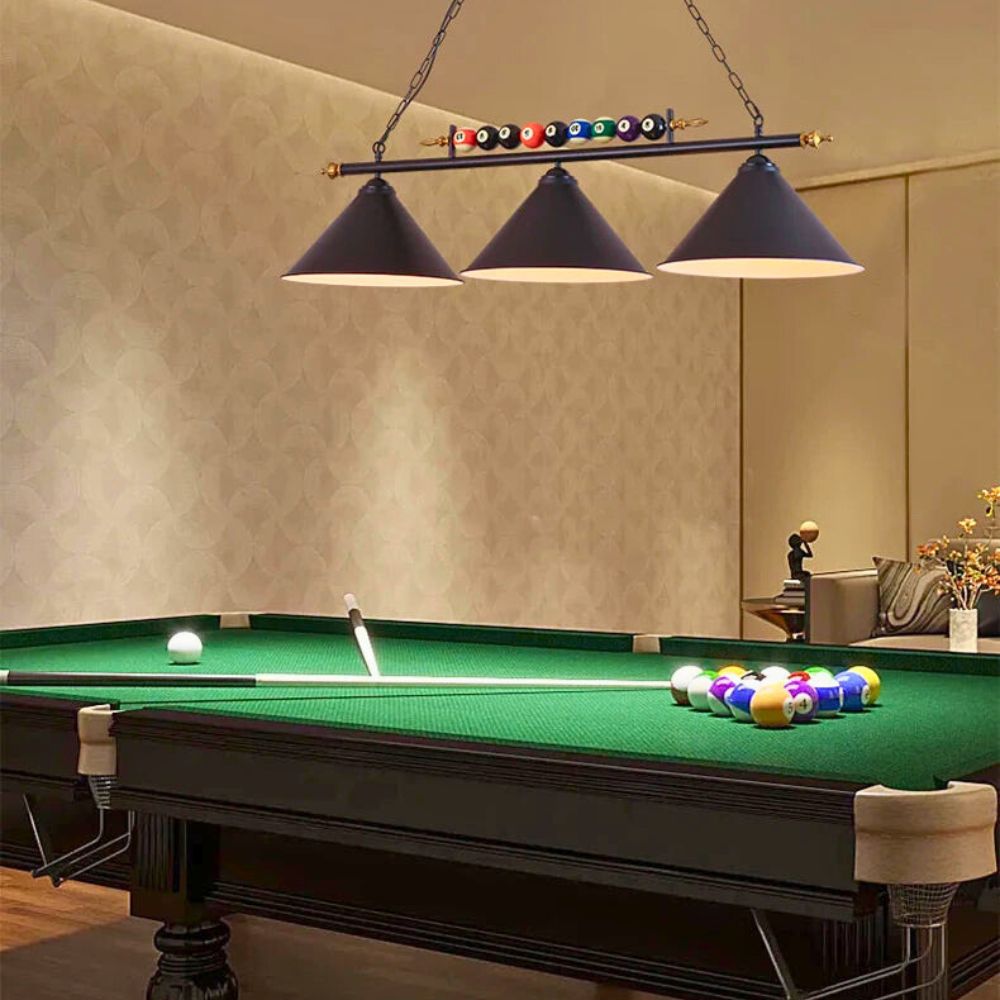 Lustre billard moderne industriel