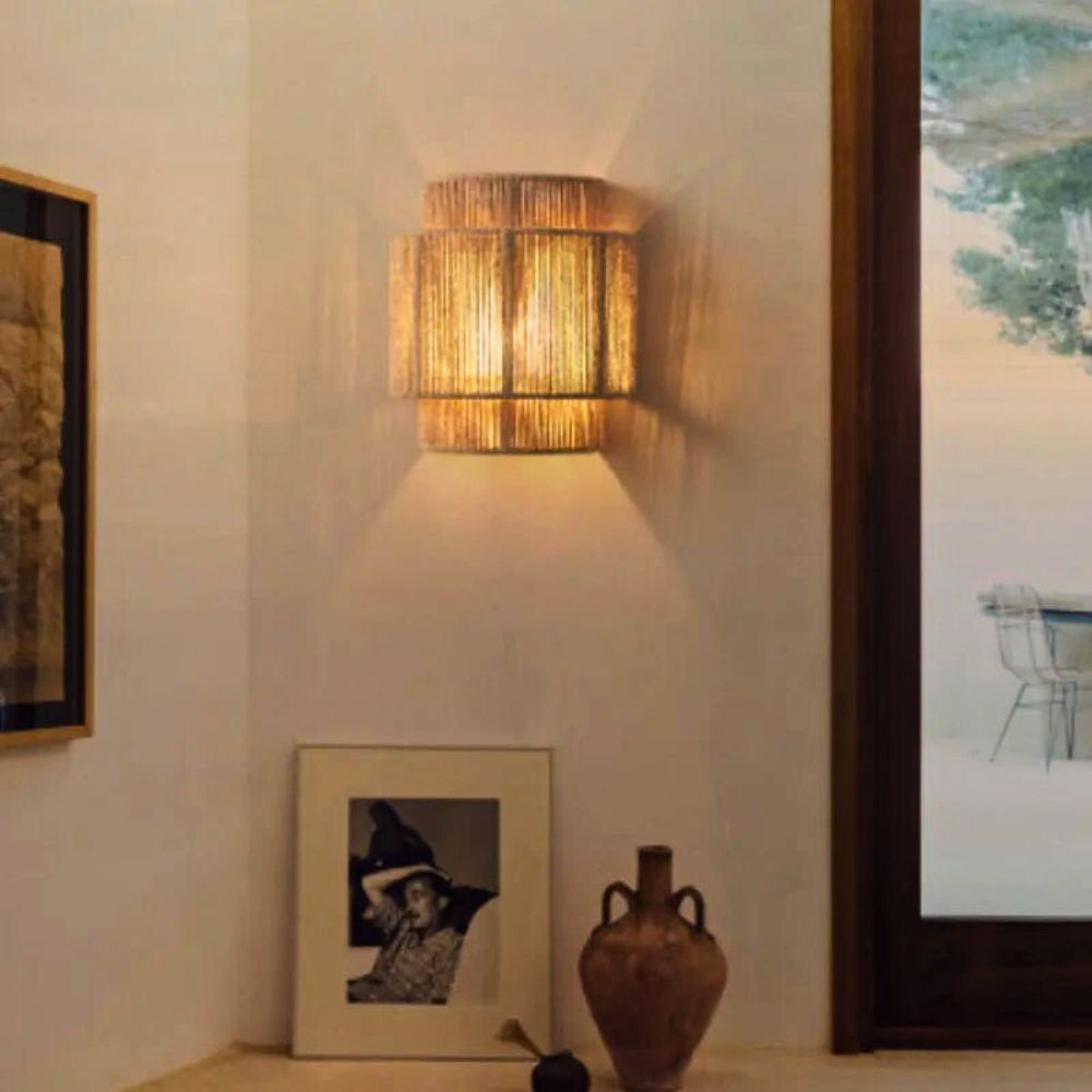 Lustre mural chambre bois