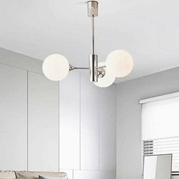 Lustre blanc boule led