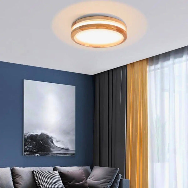 Lustre blanc bois scandinave