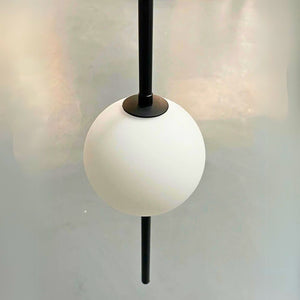 Lustre design boule de verre