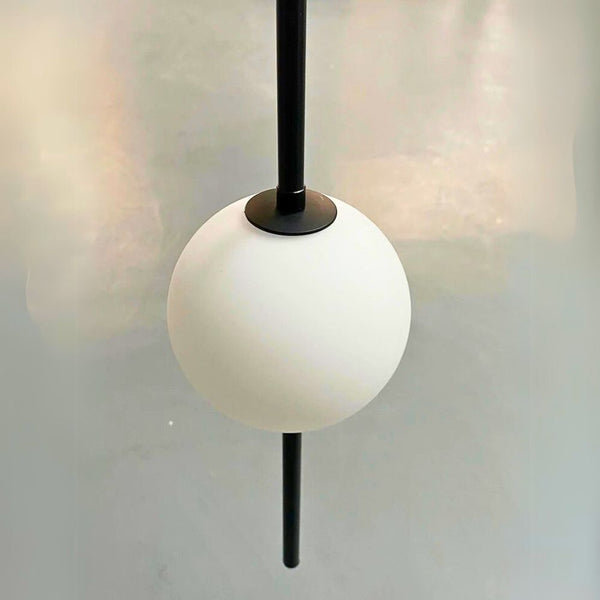 Lustre design boule de verre