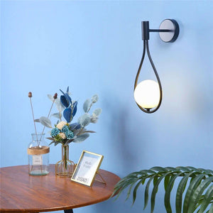 Lustre mural chambre boule verre