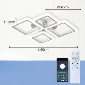 Lustre blanc led pour salon