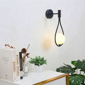 Lustre mural chambre boule verre
