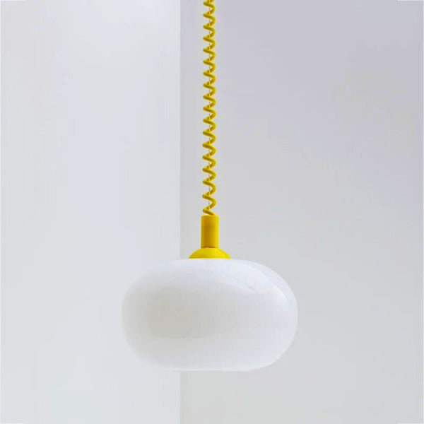 Lustre globe en verre moderne