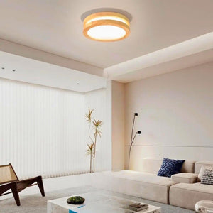 Lustre blanc bois scandinave