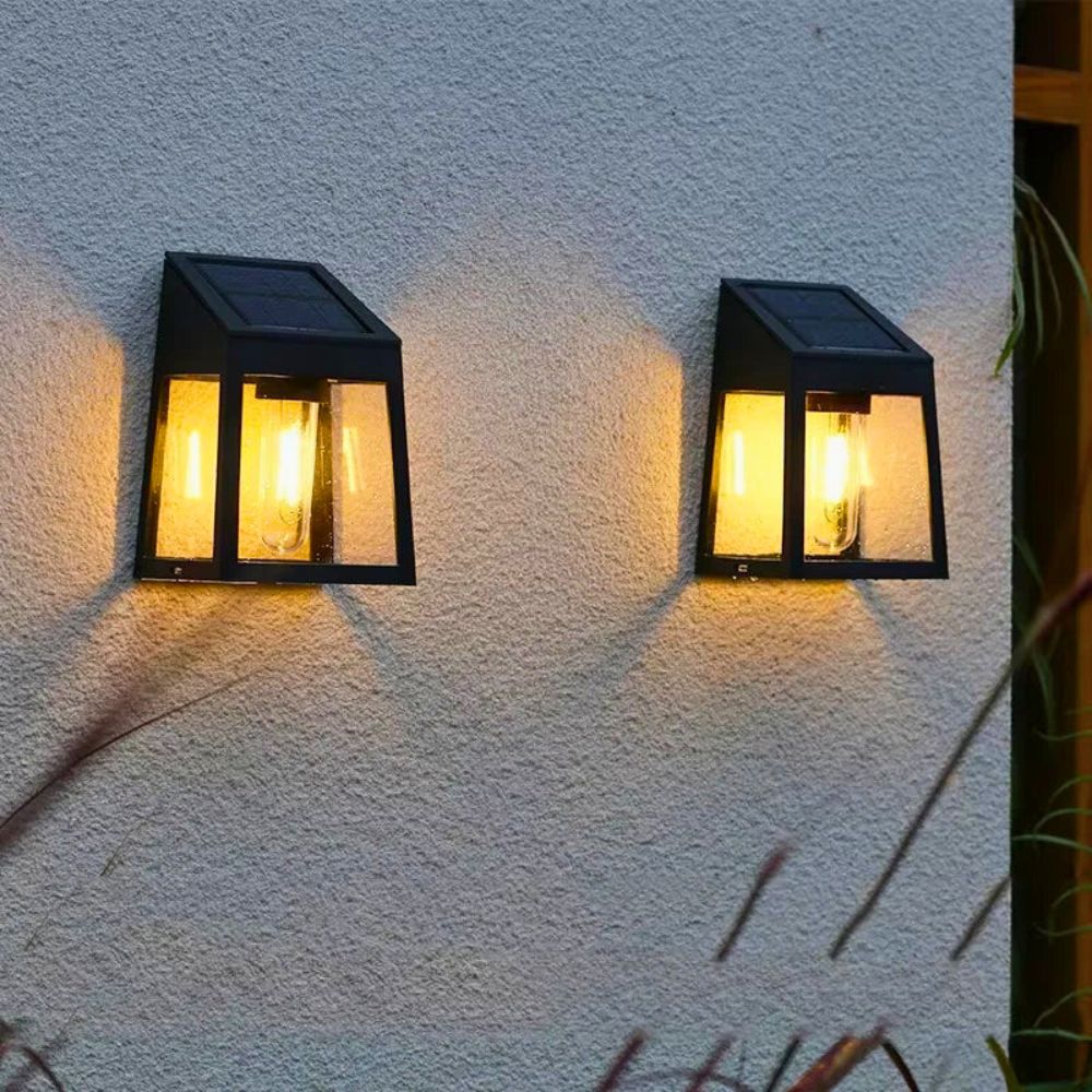 Lustre extérieur noir pour terrasse