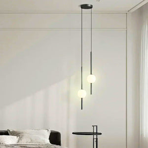 Lustre design boule de verre