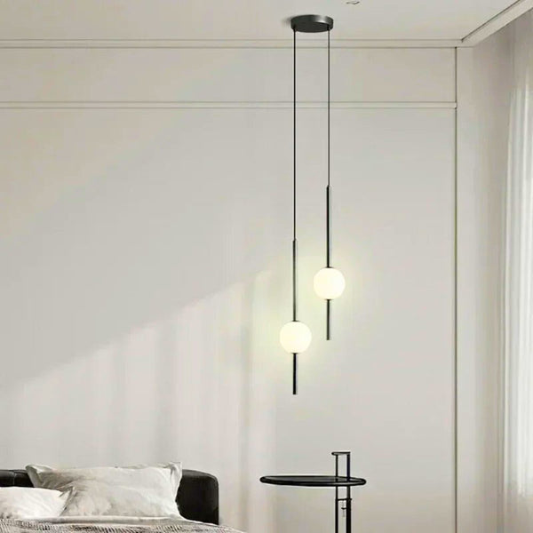Lustre design boule de verre