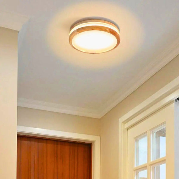 Lustre blanc bois scandinave