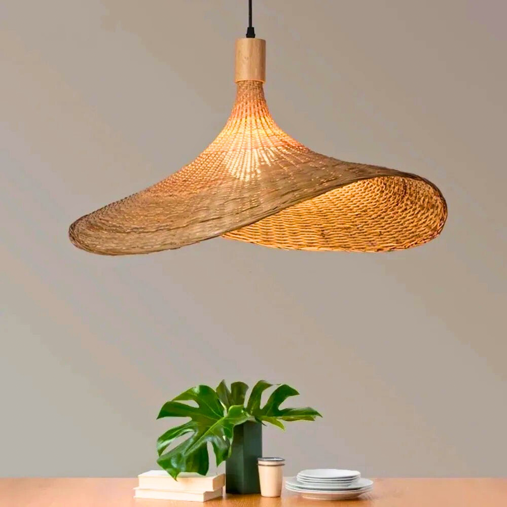 Lustre bois naturel
