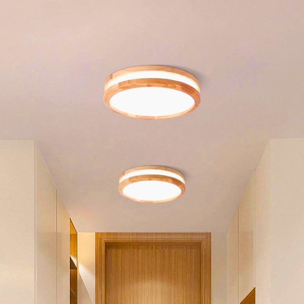 Lustre blanc bois scandinave