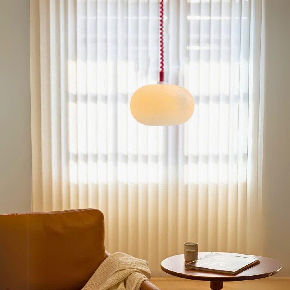 Lustre globe en verre moderne