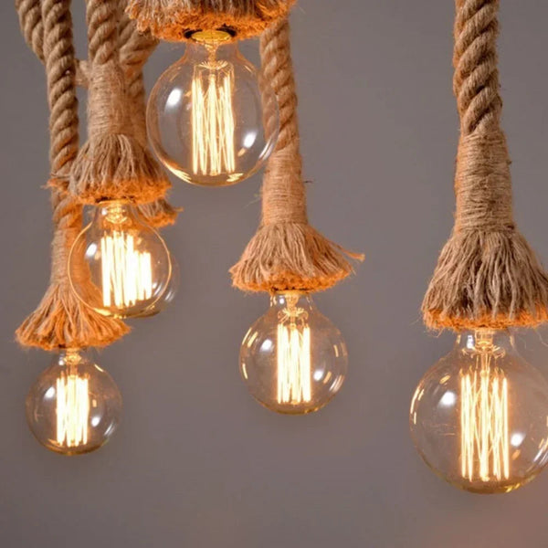 Lustre en corde