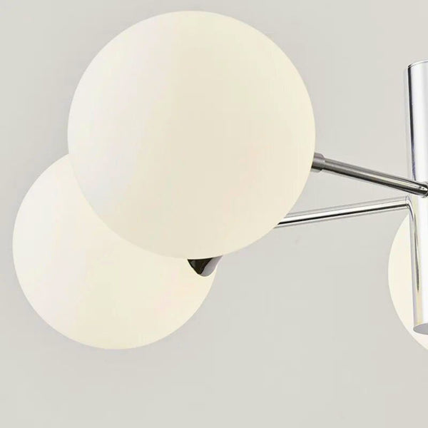 Lustre blanc boule led