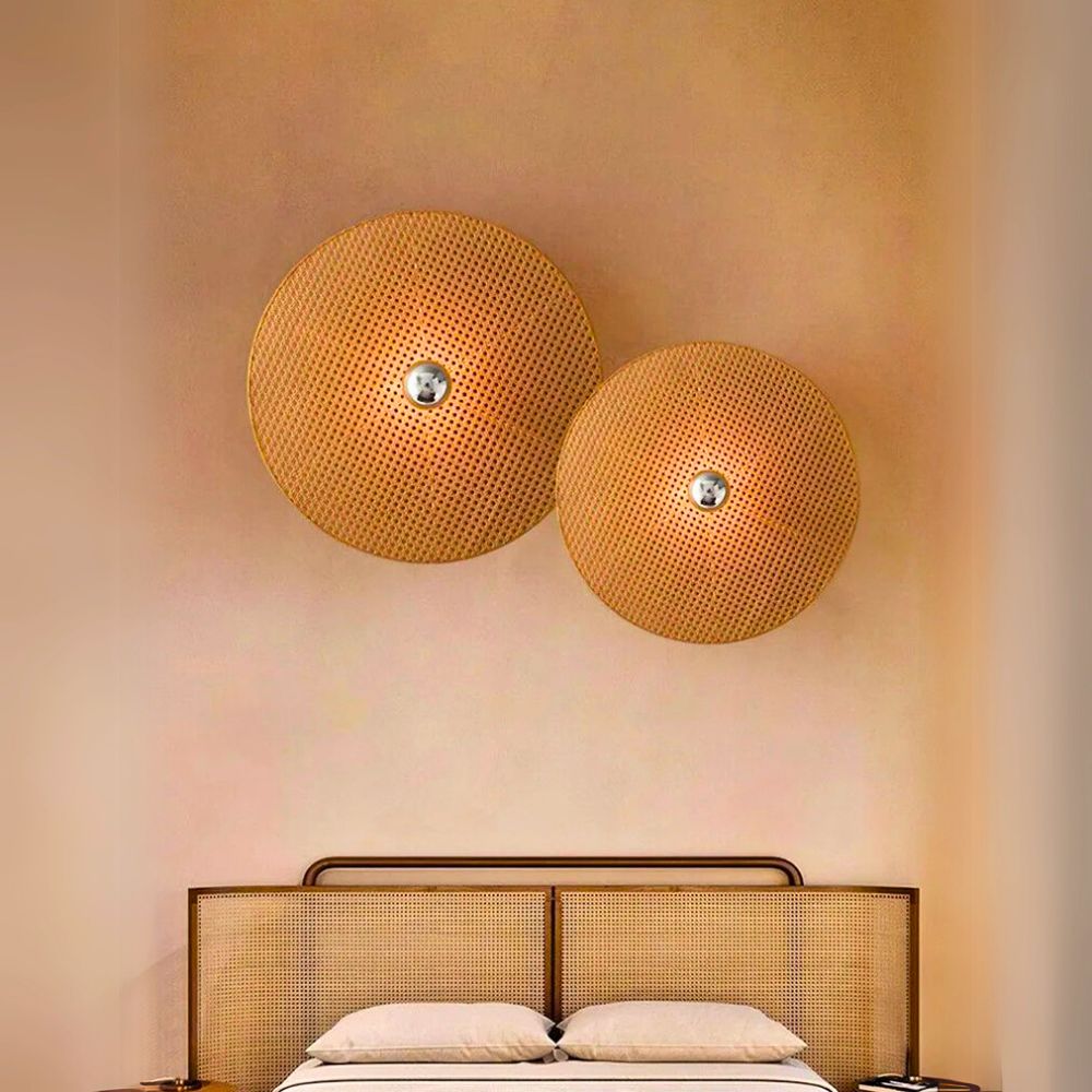 Lustre mural salon bambou style japonais