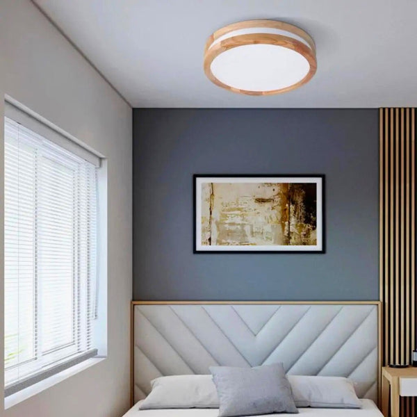 Lustre blanc bois scandinave