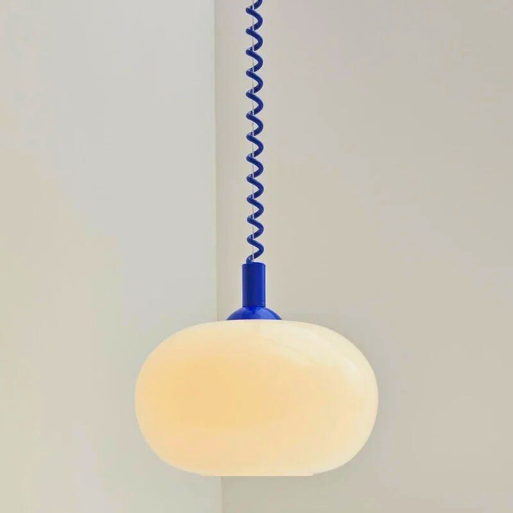 Lustre globe en verre moderne