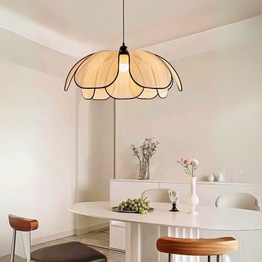 Lustre salon naturel