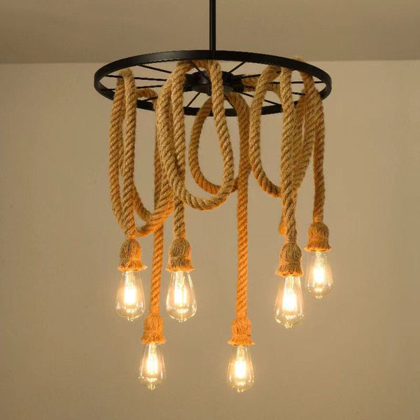 Lustre en corde