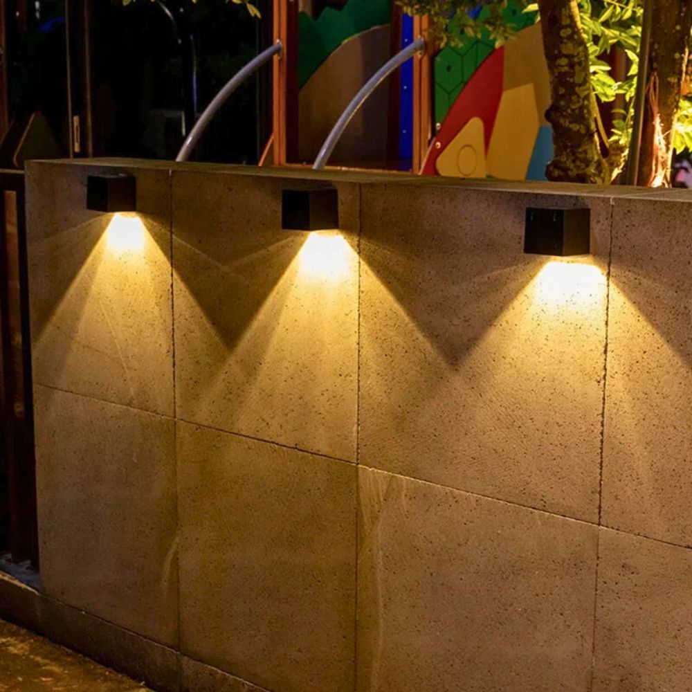 Lustre exterieur led forme carré