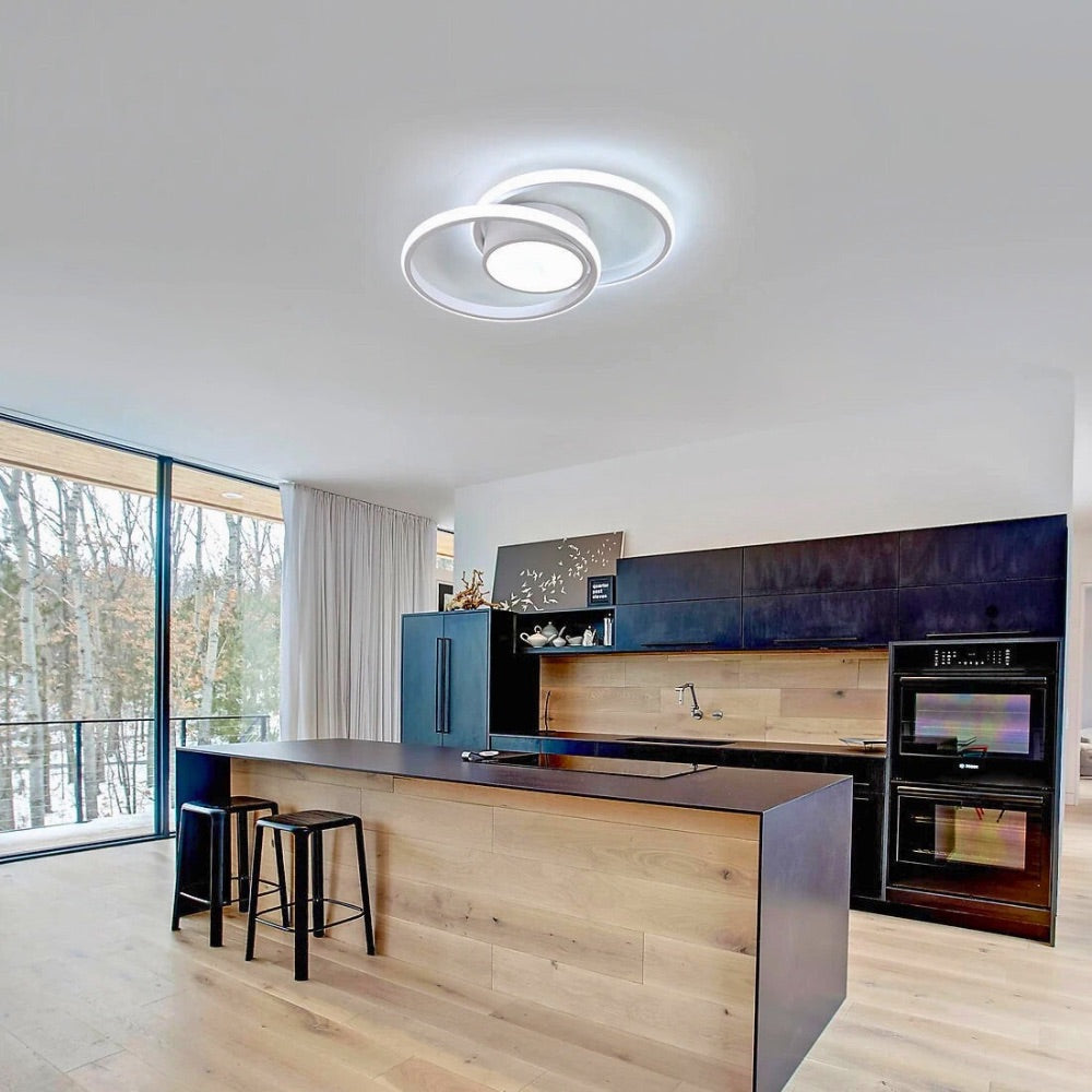 Lustre blanc moderne led