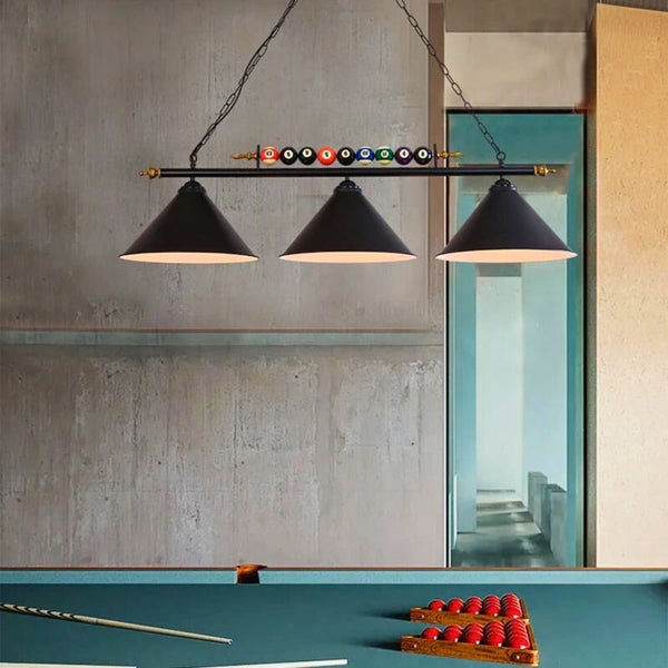 Lustre billard moderne industriel
