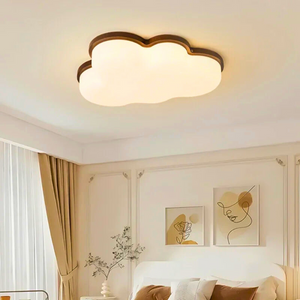 Lustre nuage en bois
