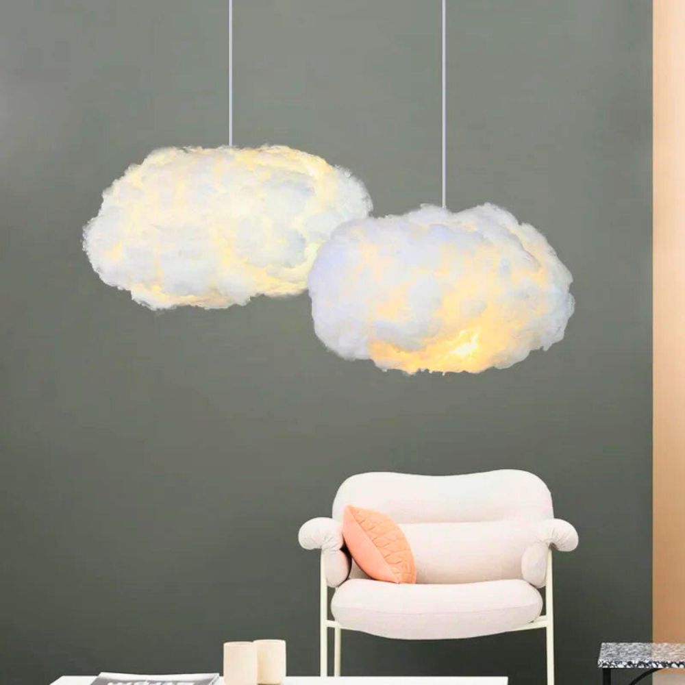 Lustre nuage design naturel