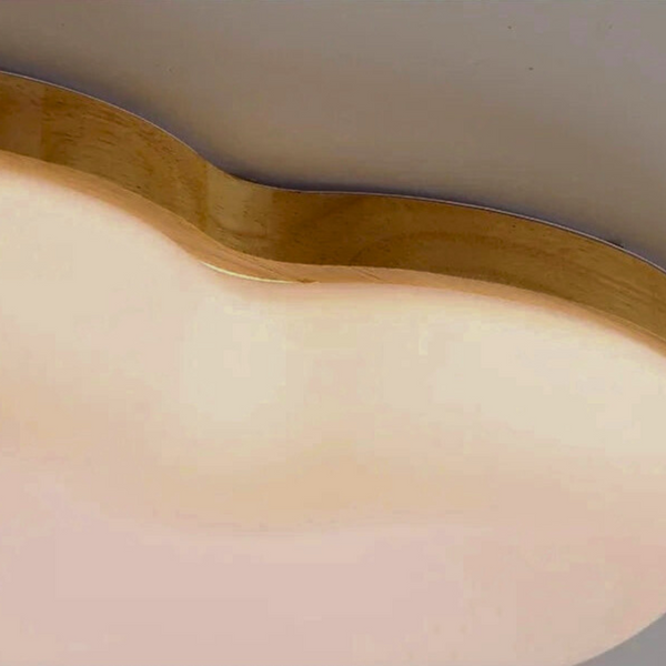 Lustre nuage en bois
