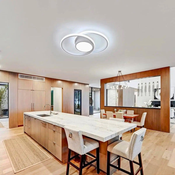 Lustre blanc moderne led