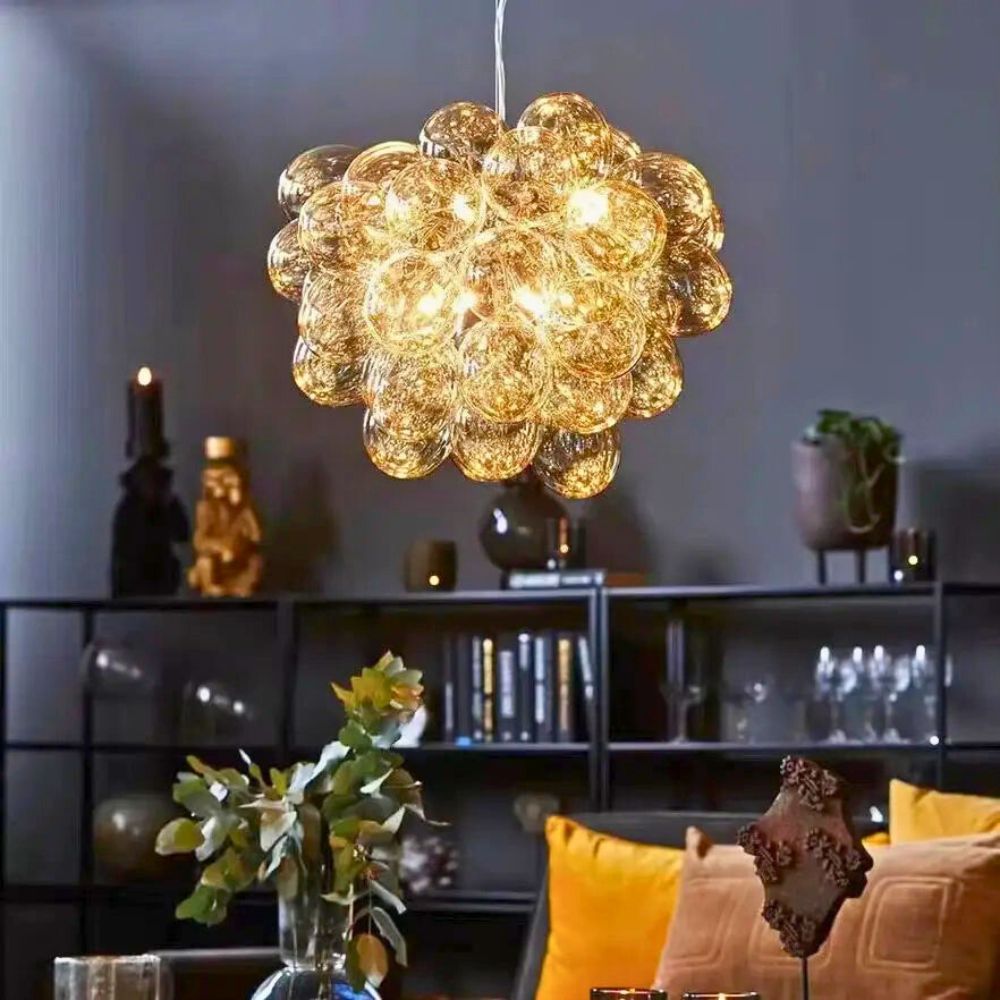Lustre en verre soufflé design