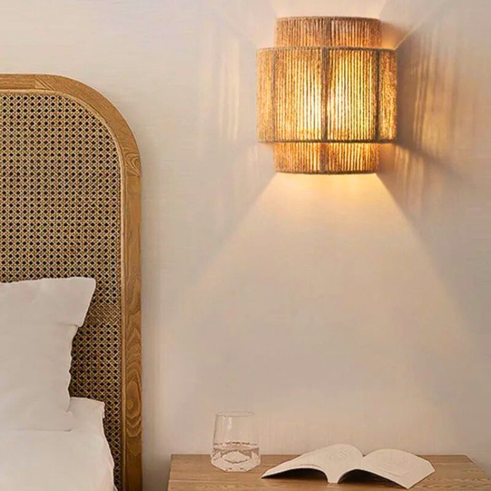 Lustre mural chambre bois