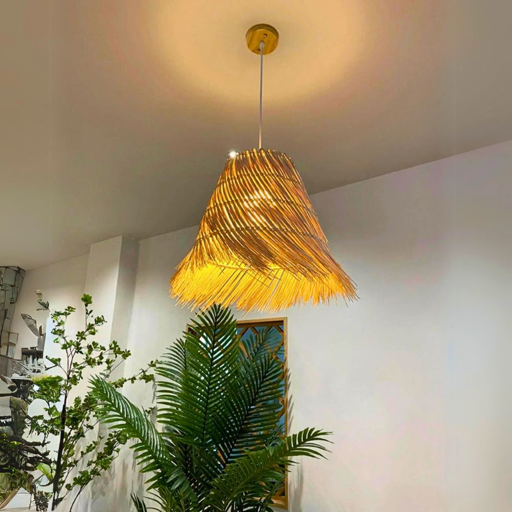 lustre boheme paille chic