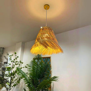 lustre bohème paille chic