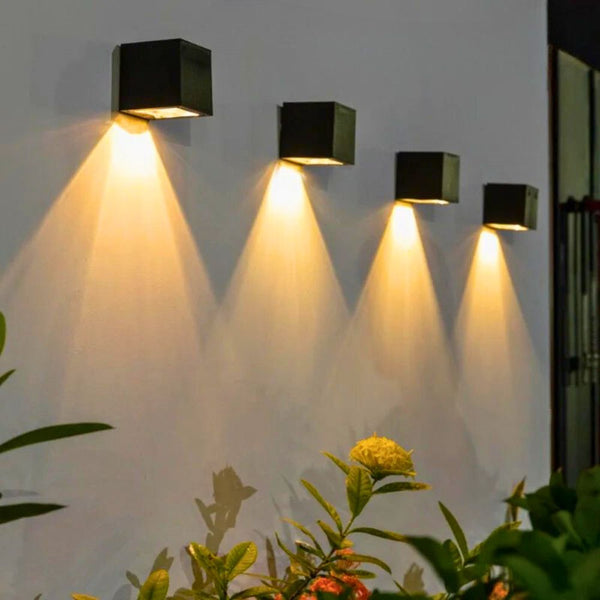 Lustre exterieur led forme carré