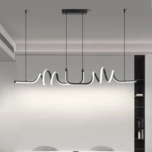 Lustre cuisine original led en aluminium