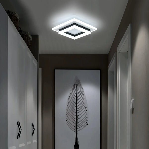 Lustre led métal blanc